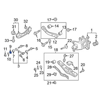 Hyundai OE - Rear Alignment Camber Adjusting Eccentric