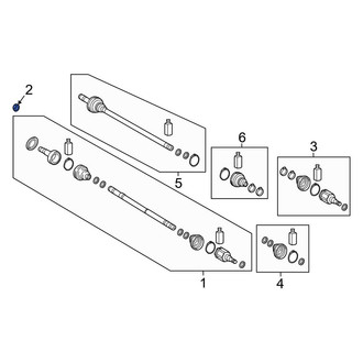 Hyundai OE - Front CV Joint Nut