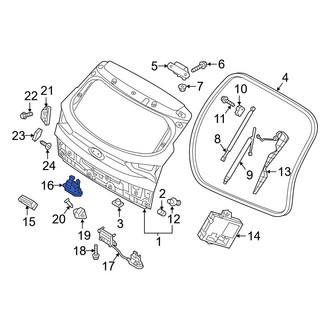 Hyundai OE - Rear Liftgate Latch