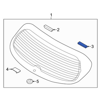 Hyundai OE - Back Glass Spacer