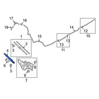 Hyundai OE - Rear Wiper Arm