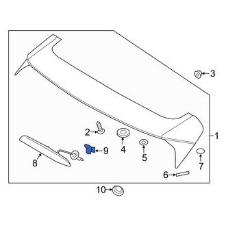 Hyundai OE - Rear Back Glass Washer Nozzle