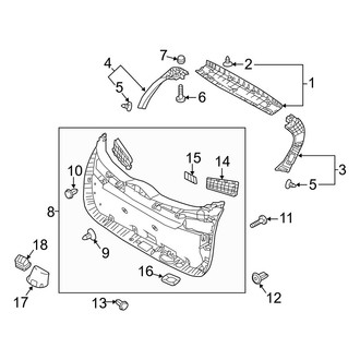 Hyundai OE - Lift Gate - Interior Trim (Gas)