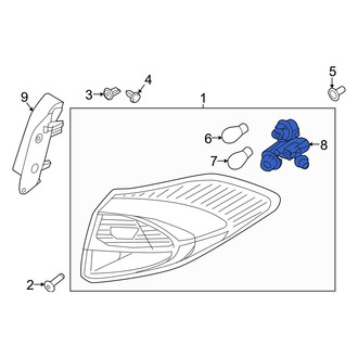 Hyundai OE - Rear Tail Light Socket