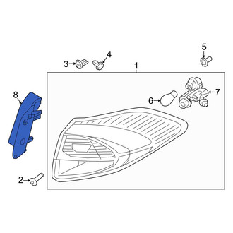 Hyundai OE - Rear Right Tail Light Cover
