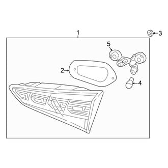 Hyundai OE - Rear Lamps - Backup Lamps (On Lift Gate, With LED)