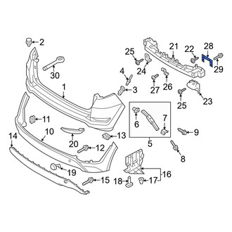 Hyundai OE - Rear Right Frame Rail End