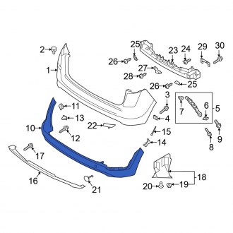 Hyundai OE - Rear Lower Bumper Cover