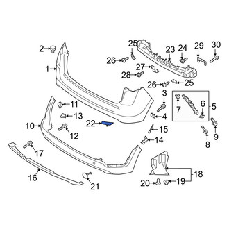 Hyundai OE - Rear Right Reflector Panel