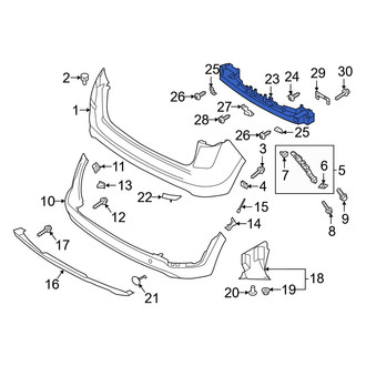 Hyundai OE - Rear Bumper Impact Bar