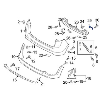 Hyundai OE - Rear Left Frame Rail End