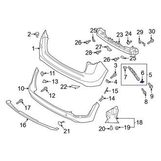 Hyundai OE - Bumper Trim Nut