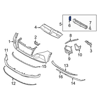 Hyundai OE - Front Radiator Support Air Deflector Actuator