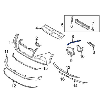 Hyundai OE - Front Left Inner Bumper Cover Bracket