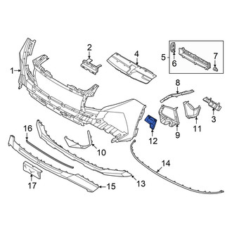 Hyundai OE - Front Left Bumper Cover Spacer Panel