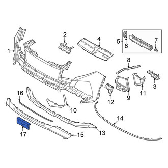 Hyundai OE - Front License Plate Bracket