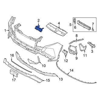 Hyundai OE - Front Center Bumper Cover Bracket