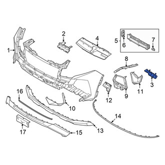 Hyundai OE - Front Left Outer Bumper Cover Bracket