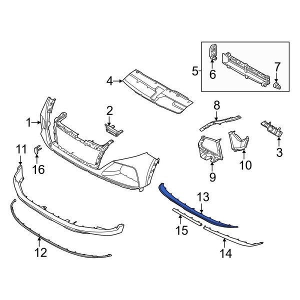 Hyundai OE 86577N9000 Front Valance Panel