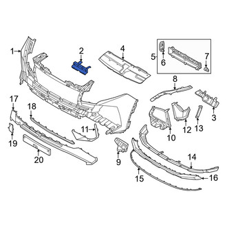 Hyundai OE - Front Center Bumper Cover Bracket