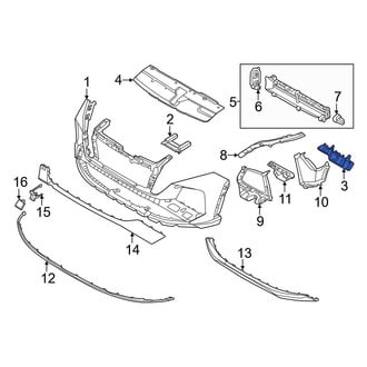 Hyundai OE - Front Left Upper Outer Bumper Cover Bracket