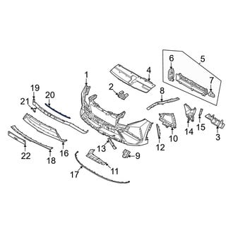 Hyundai OE - Front Right Inner Bumper Trim
