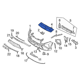 Hyundai OE - Front Radiator Support Access Cover