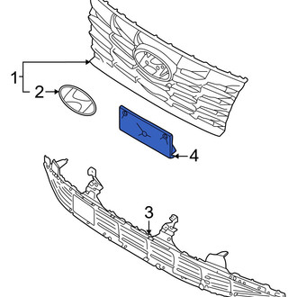 Hyundai OE - Front License Plate Bracket