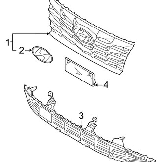 Hyundai OE - Front Bumper & Grille - Grille & Components