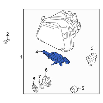 Hyundai OE - Right Headlight Bracket