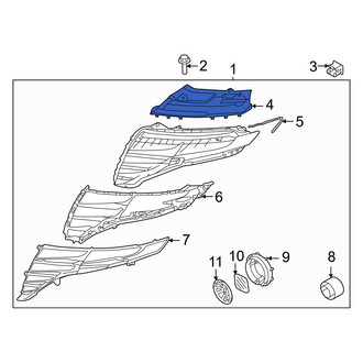 Hyundai OE - Left Outer Daytime Running Light Bracket