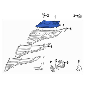 Hyundai OE - Right Outer Daytime Running Light Bracket