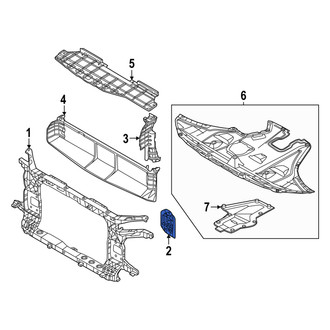 Hyundai OE - Left Radiator Support Bracket