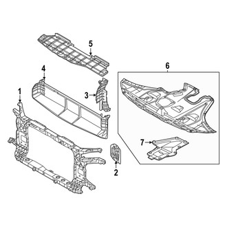 Hyundai OE - Radiator Support (Korea Built), (2.5L)