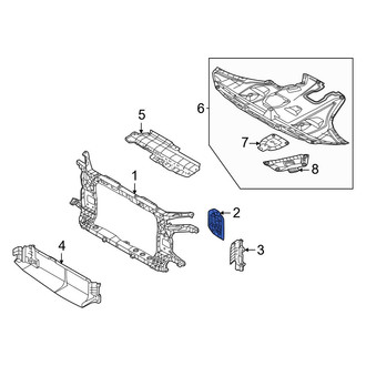 Hyundai OE - Left Radiator Support Bracket