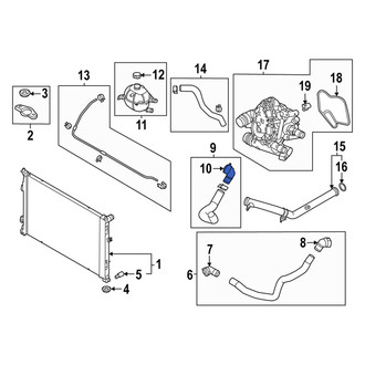 Hyundai OE - Radiator Coolant Hose Adapter