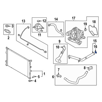 Hyundai OE - Engine Coolant Pipe O-Ring