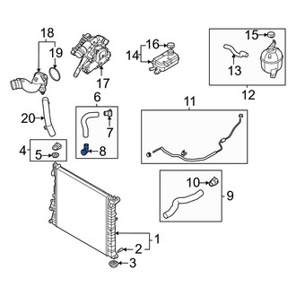 Hyundai OE - Radiator Coolant Hose Adapter