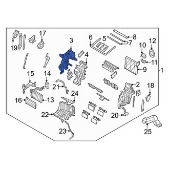 Hyundai OE - Left HVAC Unit Case