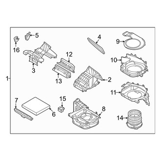 Hyundai OE - Air Conditioner & Heater - Blower Motor & Fan (USA Built)