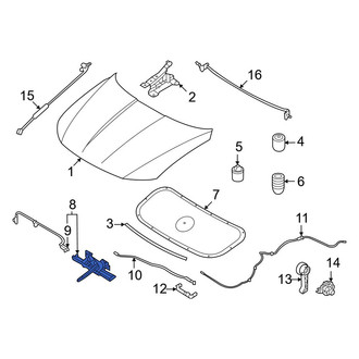 Hyundai OE - Front Hood Latch