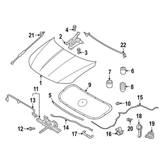 Hyundai OE - Hood & Components (Korea Built), (2.5L)