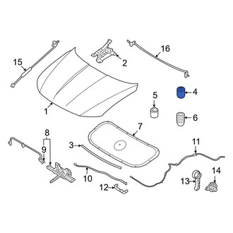 Hyundai OE - Front Hood Stop Buffer