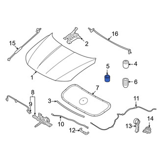 Hyundai OE - Front Hood Stop Buffer