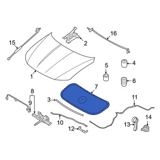 Hyundai OE - Front Hood Insulation Pad