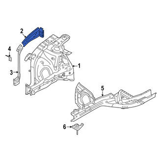 Hyundai OE - Front Right Fender Gusset