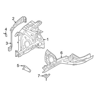 Hyundai OE - Fender - Inner Components (1.6L)