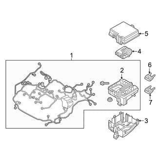 Hyundai OE - Electrical - Wiring Harness (Engine Compartment), (1.6L)