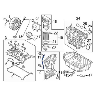 Hyundai OE - Engine Oil Dipstick Tube