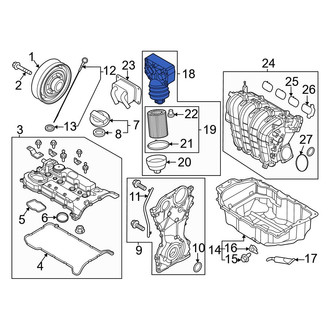 Hyundai OE - Engine Oil Filter Housing